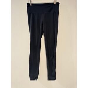 GapFit Eclipse High Rise Black Leggings Small 7/8 Yoga Workout Athleisure Gym